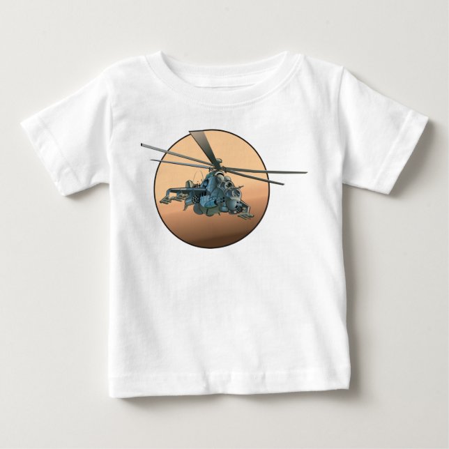 Camiseta helicóptero de animação (Frente)