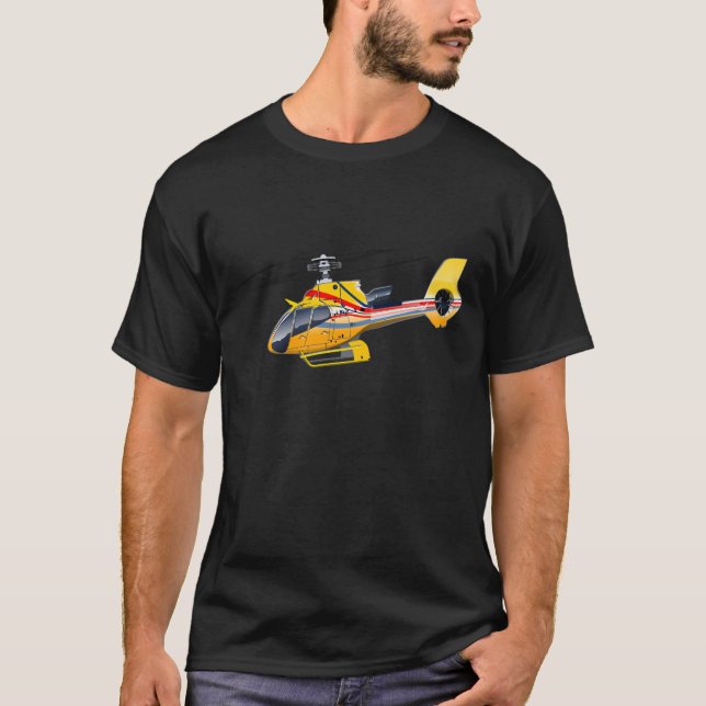 Camiseta Helicóptero de desenho animado (Frente)