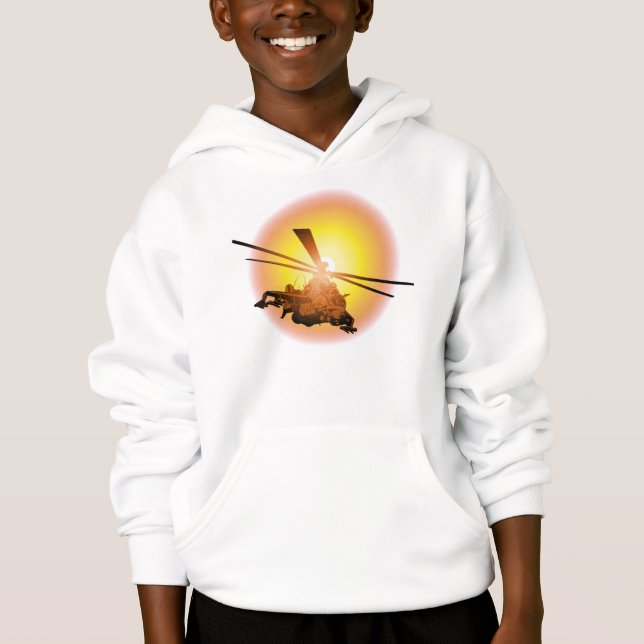 Camiseta Helicóptero de desenho animado (Frente)