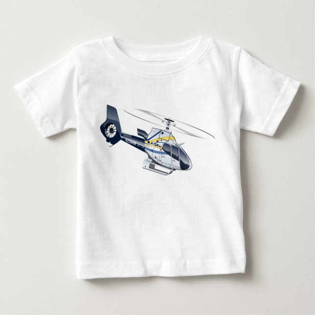 Camiseta Helicóptero de desenho animado (Frente)