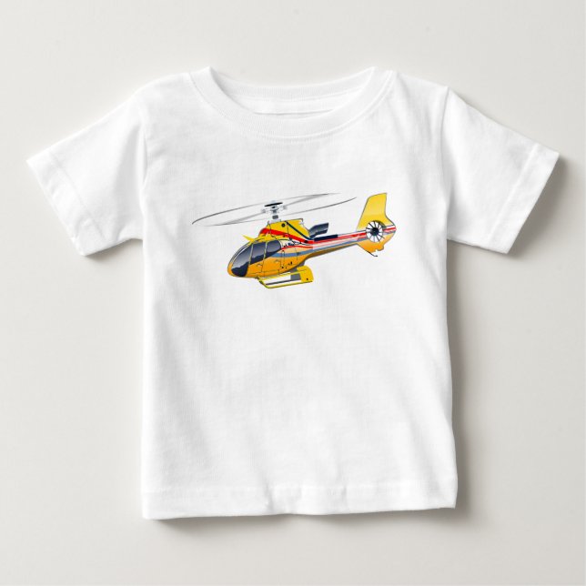 Camiseta Helicóptero de desenho animado (Frente)