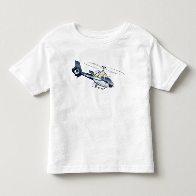 Camiseta Helicóptero de desenho animado (Frente)