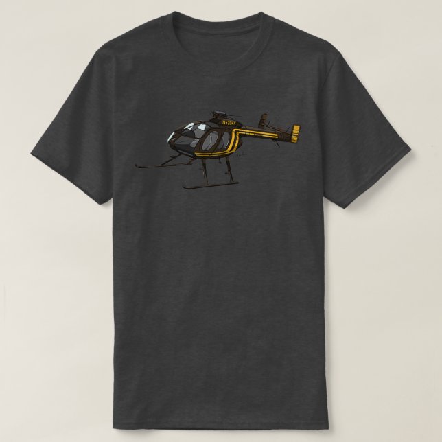 Camiseta Helicóptero de Notar MD 500 N520KY (Frente do Design)