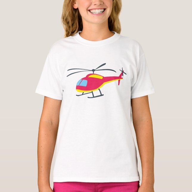 Camiseta Helicóptero de Voo Cortado (Frente)