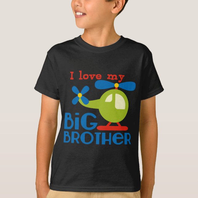 Camiseta Helicóptero Eu Amo meu Grande Irmão (Frente)