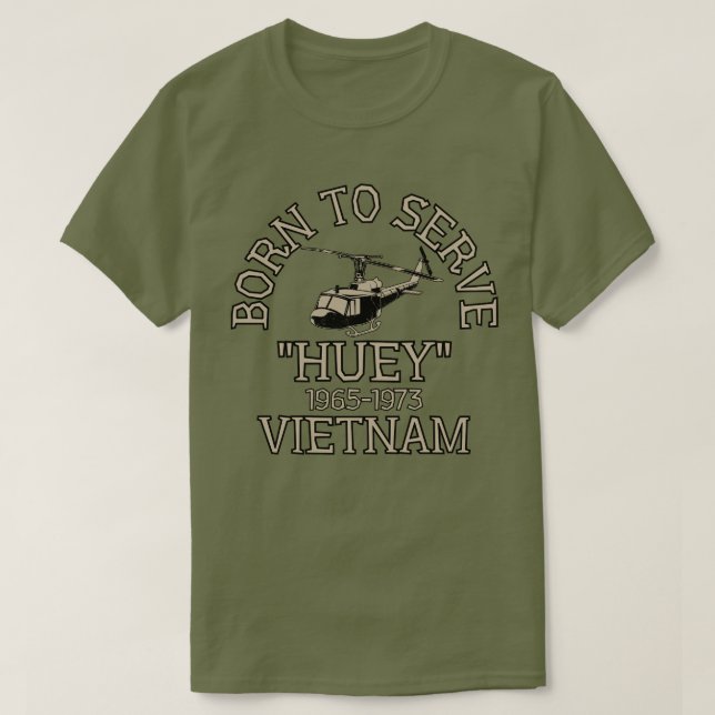 Camiseta Helicóptero Huey Vietnã (Frente do Design)