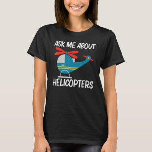 Camiseta Helicóptero Legal Para Homens Mulheres Aeronave Av