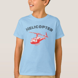 Camiseta Helicóptero para Meninos De Verão