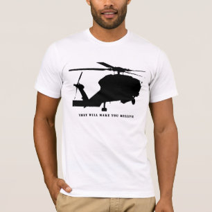 Camiseta helicóptero preto