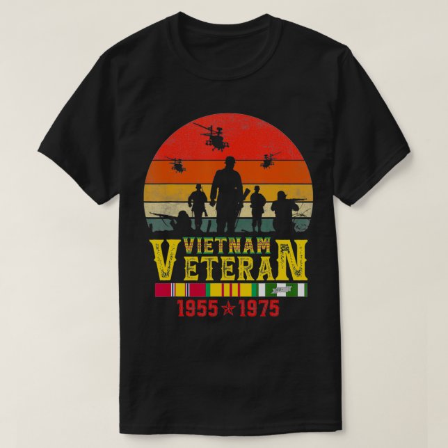 Camiseta Helicóptero Vietnã Bell UH1 Huey Vintage (Frente do Design)