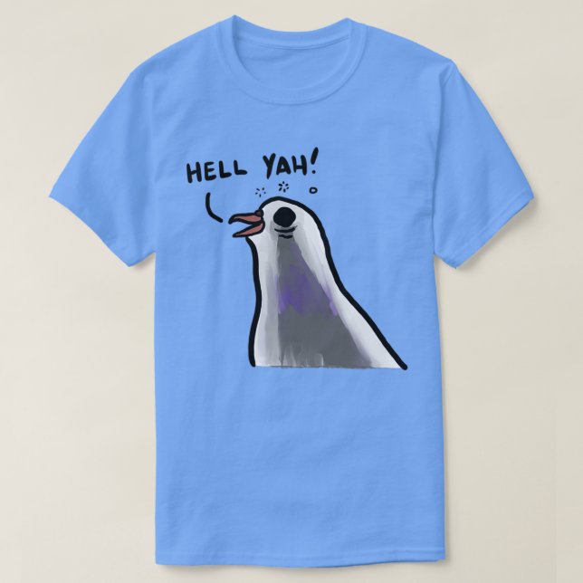 Camiseta Hell Yah Pigeon (Frente do Design)