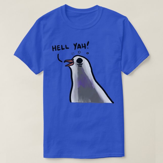 Camiseta Hell Yah Pigeon 2 (Frente do Design)