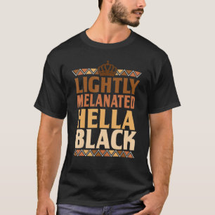 Camiseta Hella Black Afro Queen African A ligeiramente Mela