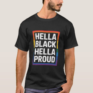 Camiseta Hella Black Hella Orud African Orgulho gay