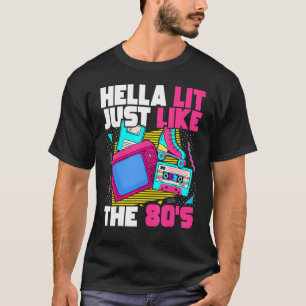 Camiseta Hella ficou igual aos anos 80 e 80 estética 1980 R