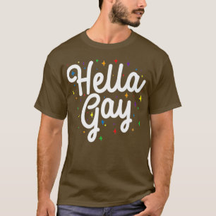 Camiseta Hella Gay Rainbow LGBT Pride