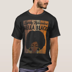 Camiseta Hella Leopard Rainbow Melanin Bl ligeiramente Mela