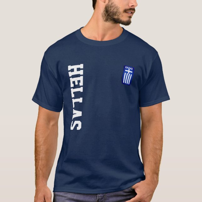 Camiseta Hellas Flag 'Patch' & Name/Number Sports (Frente)