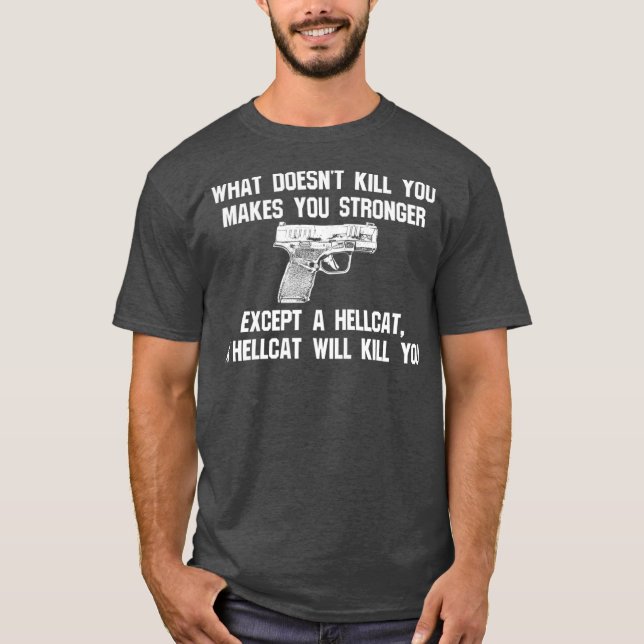 Camiseta Hellcat Accessories 9mm Pistol Caliber Holster (Frente)