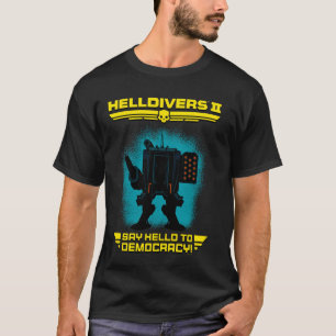 Camiseta Helldivers 2 Jogo De Vídeo Sony Playstation Diga O