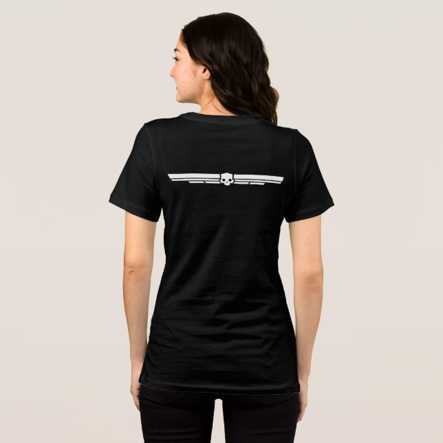 Camiseta Helldivers 2 Mergulhe pela Liberdade com Logotipo  (Verso completo)