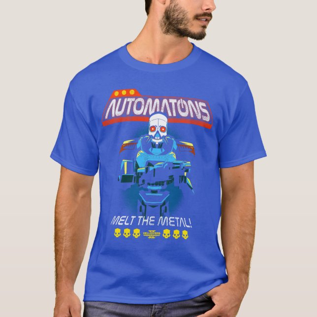 Camiseta Helldivers 2 Sony Playstation Video Game Automaton (Frente)