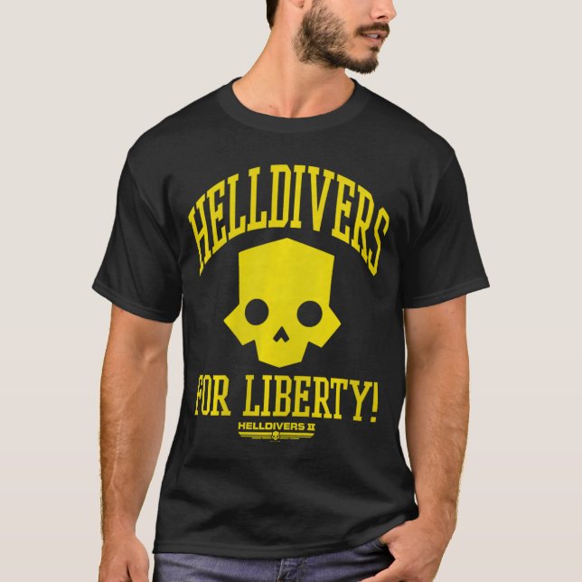 Camiseta Helldivers 2 Sony PlayStation Video Game for Liber (Frente)