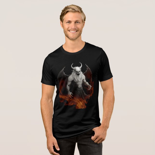 Camiseta Hellfire Demon with Wings and Horns (Frente Completa)