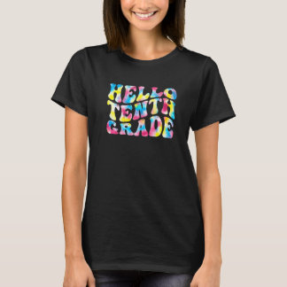 Camiseta Hello 10th Tenth Grade Teacher Back To School Retr