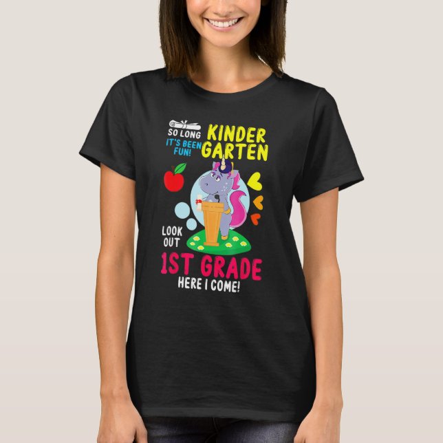 Camiseta Hello 1st Grade Teacher Student Back To School Uni (Frente)