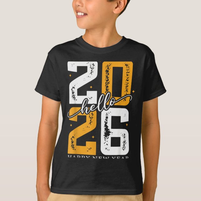 Camiseta Hello 2026 Happy New Year 2026 New Year's Eve Part (Frente)