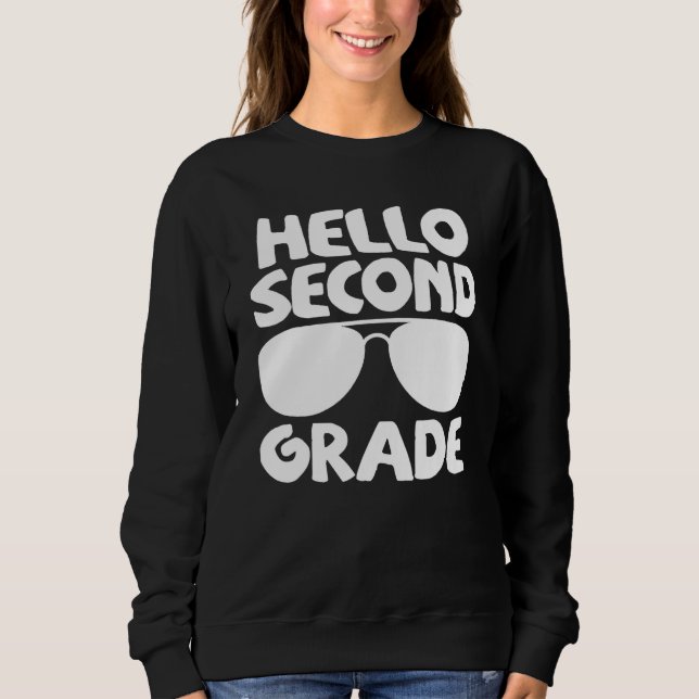 Camiseta Hello 2nd Grade First Day Of School Back To School (Frente)