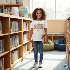 Camiseta Hello 3rd Grade Retro Groovy Custom Name Kids