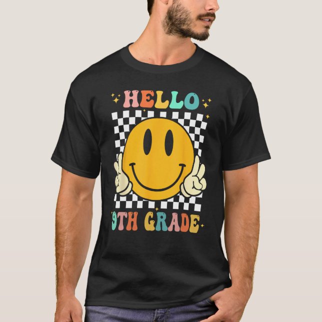 Camiseta Hello 9th Grade Goodbye 8th Grade Graduation Groov (Frente)