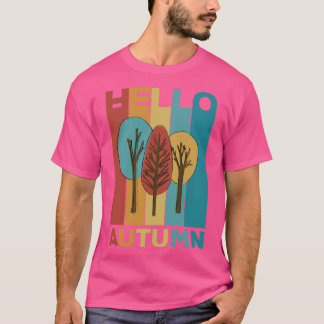 Camiseta Hello Autumn Hello Fall Retro Vintage Design for c