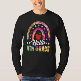 Camiseta Hello Fourth Grade Back To School 4th Grade Squad 