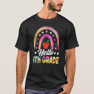 Camiseta Hello Fourth Grade Back To School 4th Grade Squad 