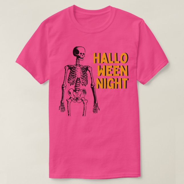 Camiseta Hello Halloween Ween Night  Funny Costume for Kids (Frente do Design)