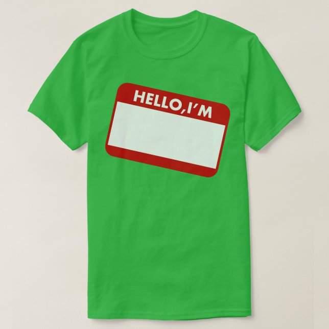 Camiseta HELLO IM TShirt (Frente do Design)