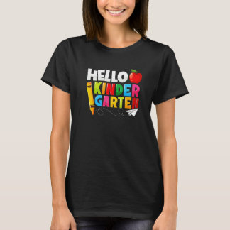 Camiseta Hello Kindergarten Team Kinder Back To School Teac