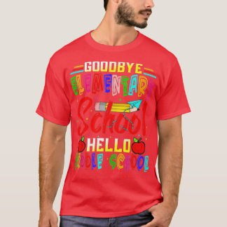 Camiseta Hello Middle School Graduation Elementary School (