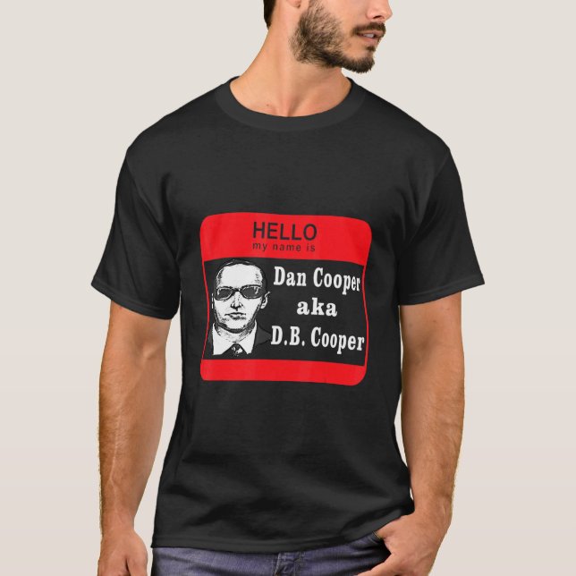 Camiseta Hello My Name is D B Cooper Sketch Cryptid Urban L (Frente)