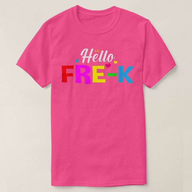 CAMISETA HELLO PRE K  (Frente do Design)