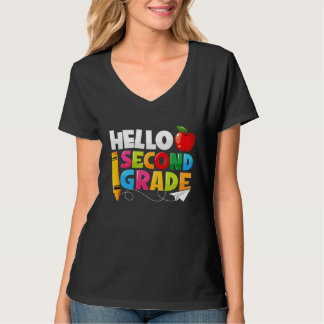 Camiseta Hello Second Grade  2nd Grade Back To School Kids