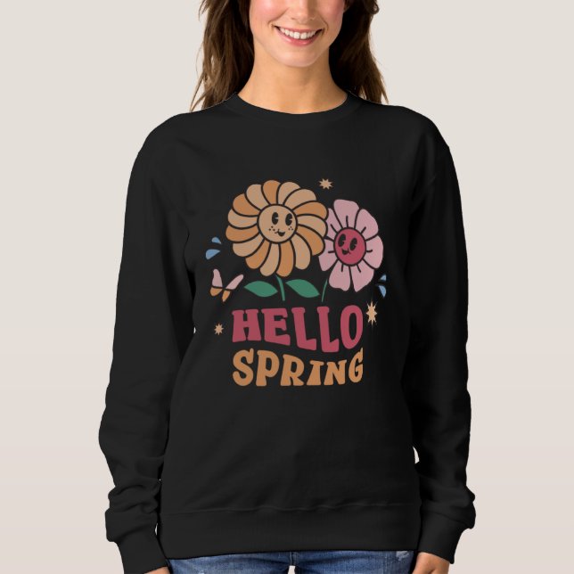 Camiseta Hello Spring  Flowers  Sunshine  Easter Day (Frente)