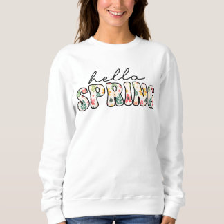 Camiseta Hello spring Retro floral 