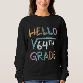 Camiseta Hello Square Root Of 64 Grade Back To School