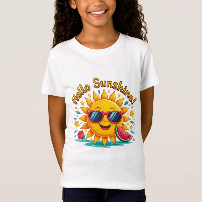 Camiseta Hello Summer  (Frente)