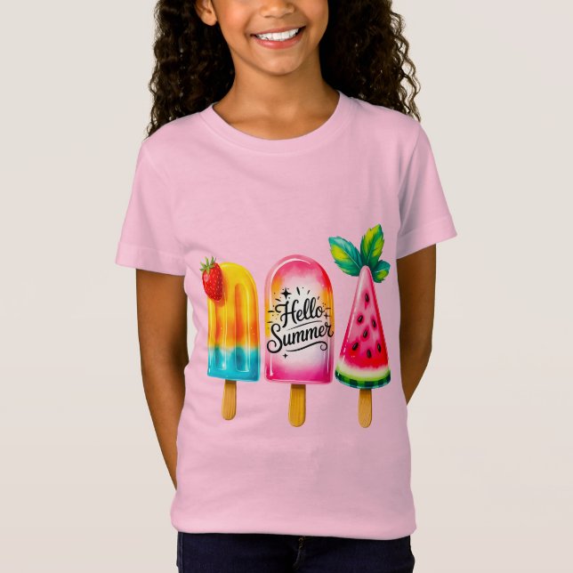 Camiseta Hello Summer  (Frente)