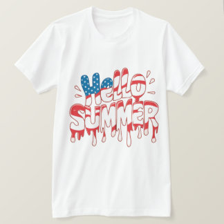 Camiseta Hello Summer Happy Last Day